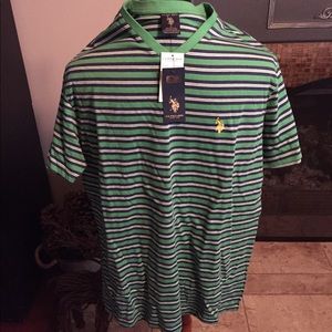 NWT US Polo Short Sleeve V-Neck, Large